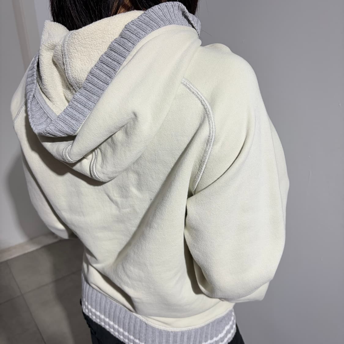 디젤 로고패치 후드티 상품이미지4