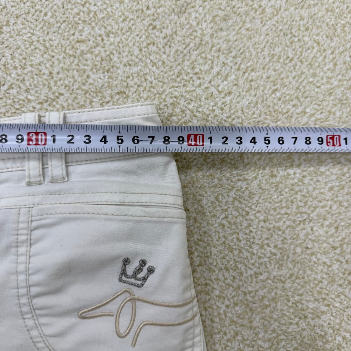 [70] 루이까스텔 여성 화이트 데님팬츠 1231T1 상품이미지5