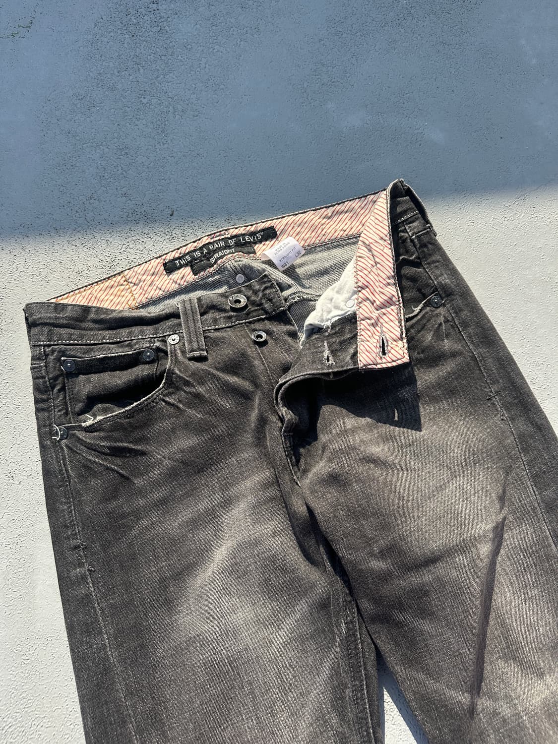 [31] 00s 리바이스 빈티지 흑청 데님 세미 부츠컷 상품이미지8