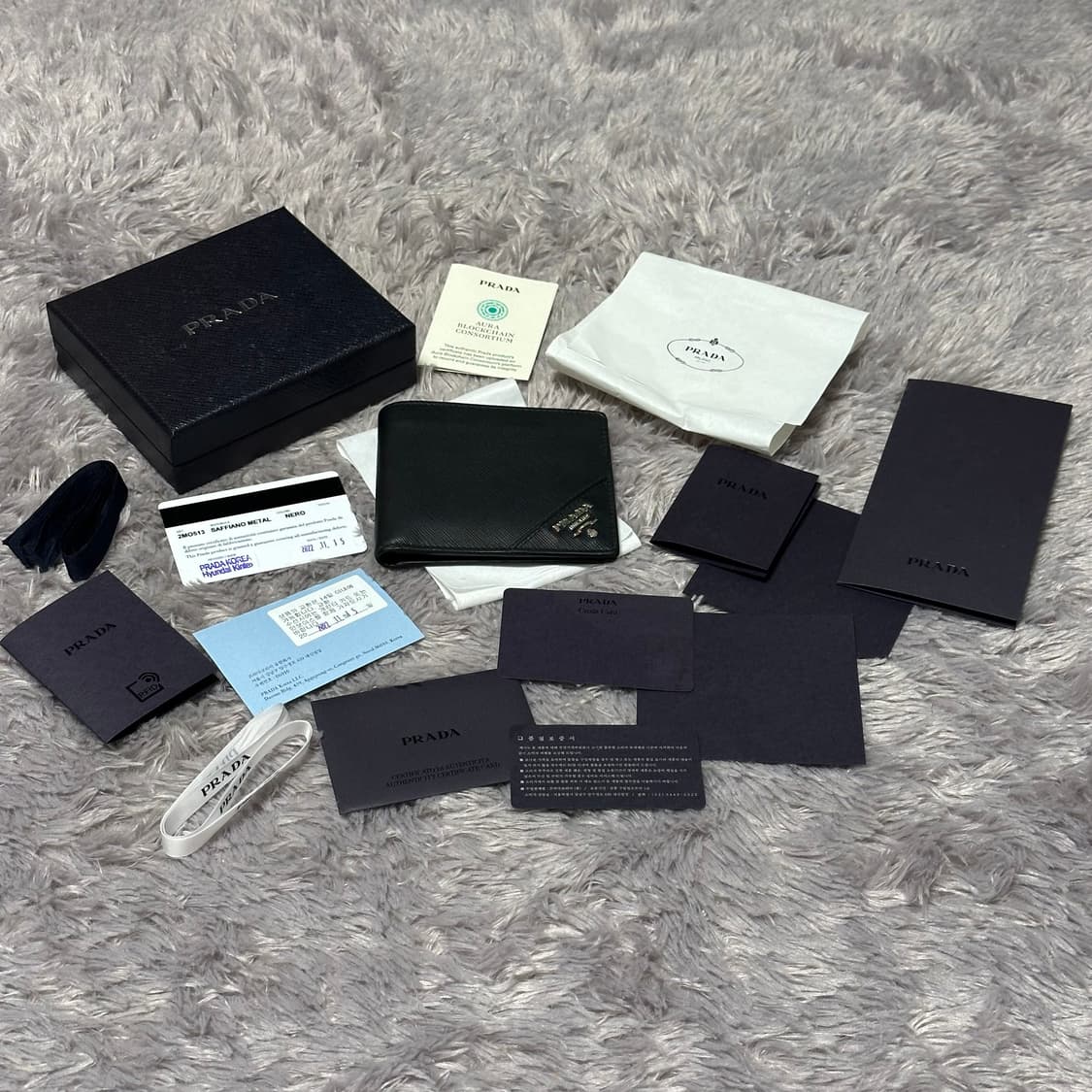 [풀구성] 프라다 사피아노 반지갑 블랙 상품이미지8