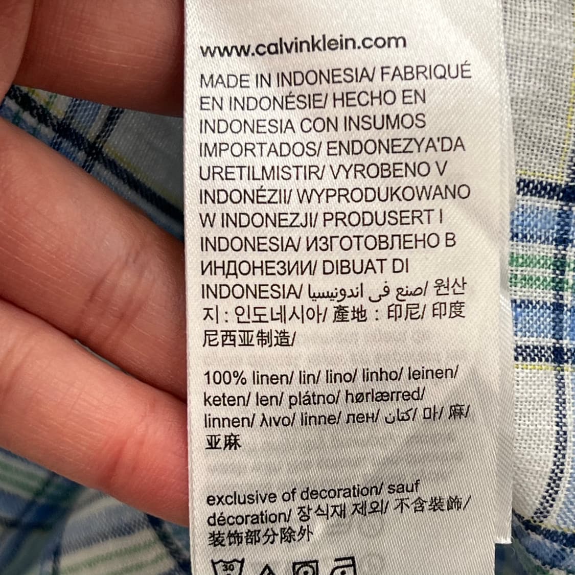 캘빈클라인 린넨 하프셔츠 r3914 상품이미지8
