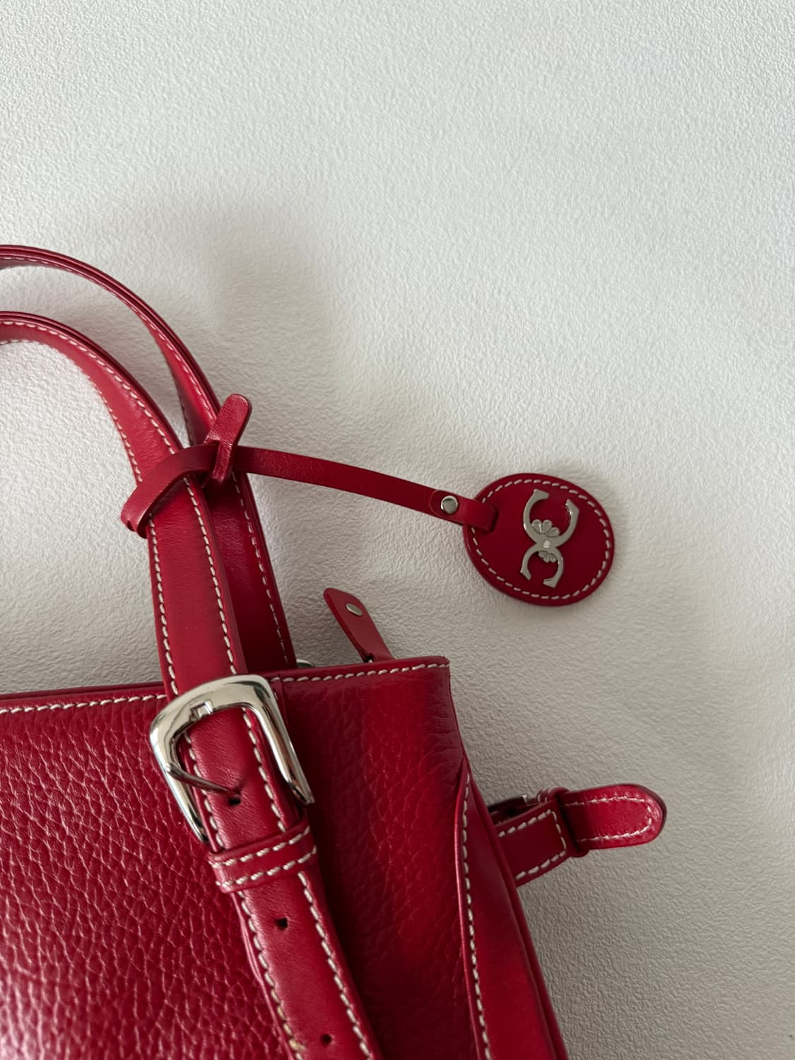 Pre owned 레더 토트 숄더백 상품이미지7