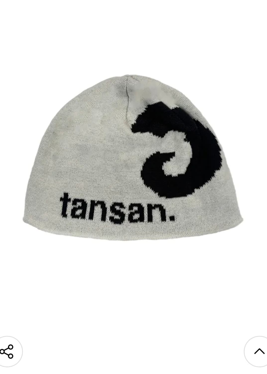 탄산마그네슘 자가드 혼 로고 비니 아이보리 새상품 상품이미지2