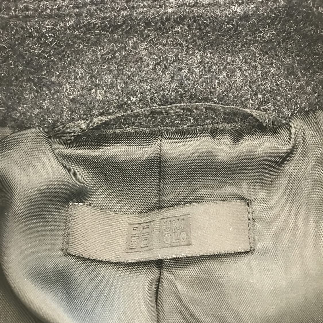 유니클로 차콜 울 싱글모직코트 [M사이즈] 상품이미지5