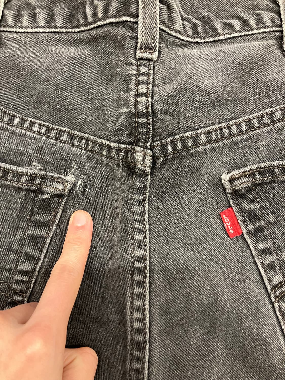 N177 리바이스 505 흑청 레귤러핏 상품이미지10