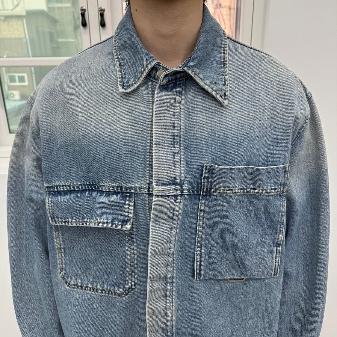 솔리드옴므 데님 셔츠 자켓 상품이미지2