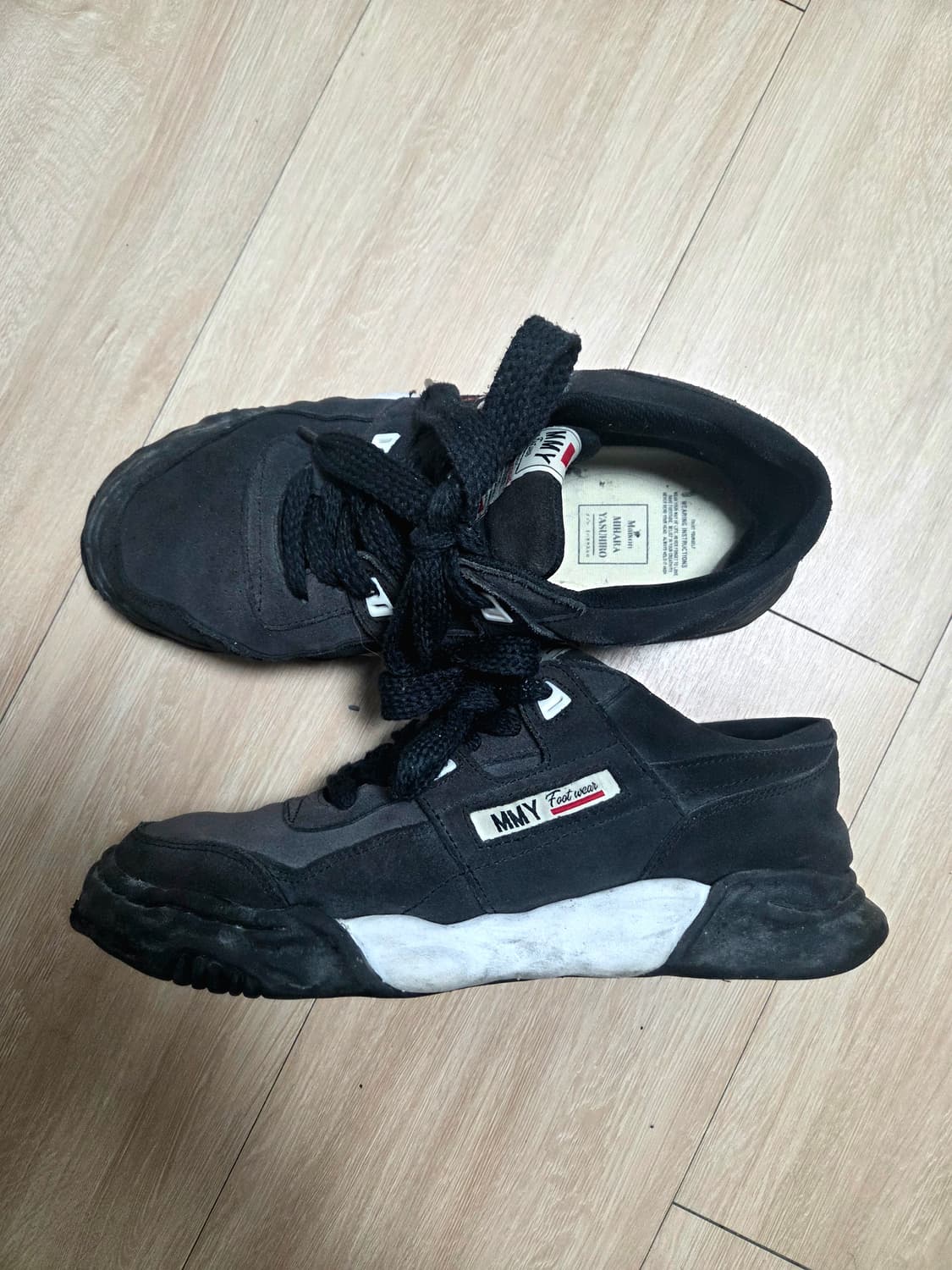 미하라 야스히로 블랙 스니커즈 43 상품이미지1