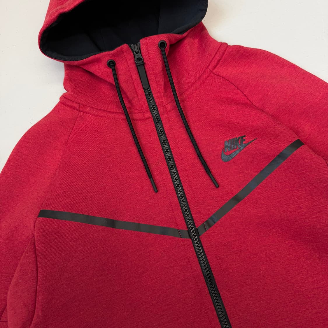 나이키 센트럴씨 드릴 테크팩 테크플리스 후드집업 레드 상품이미지3