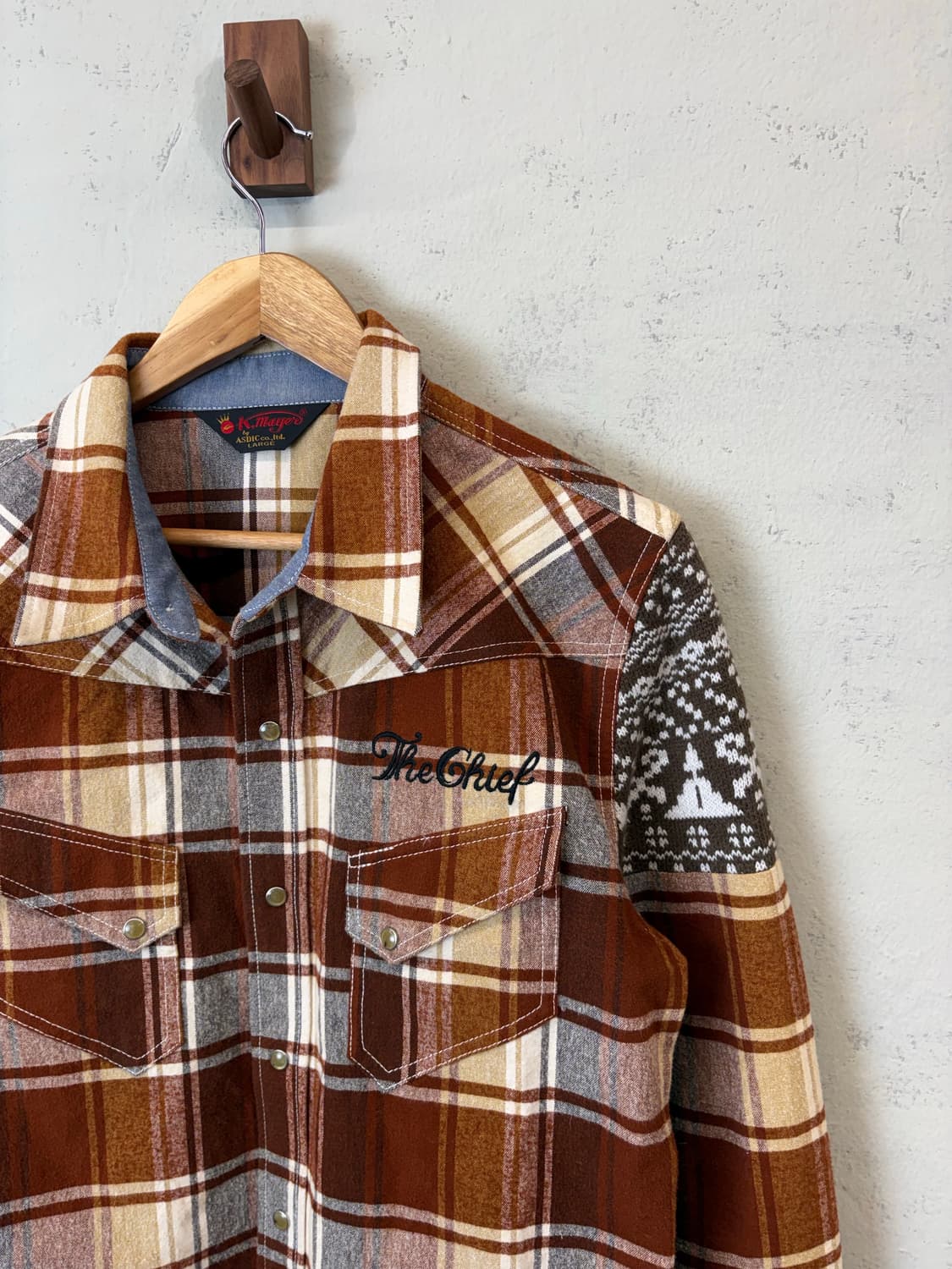 K mayer 빈티지 웨스턴 체크 셔츠 상품이미지3