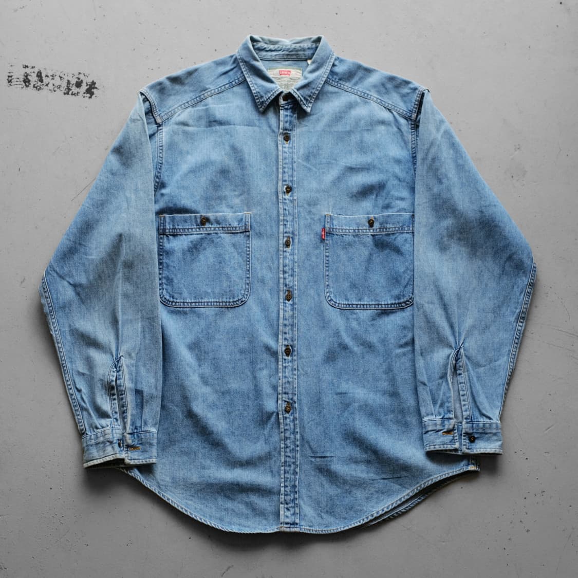 1990’s Levi’s Double Poket Denim Shirt 상품이미지1