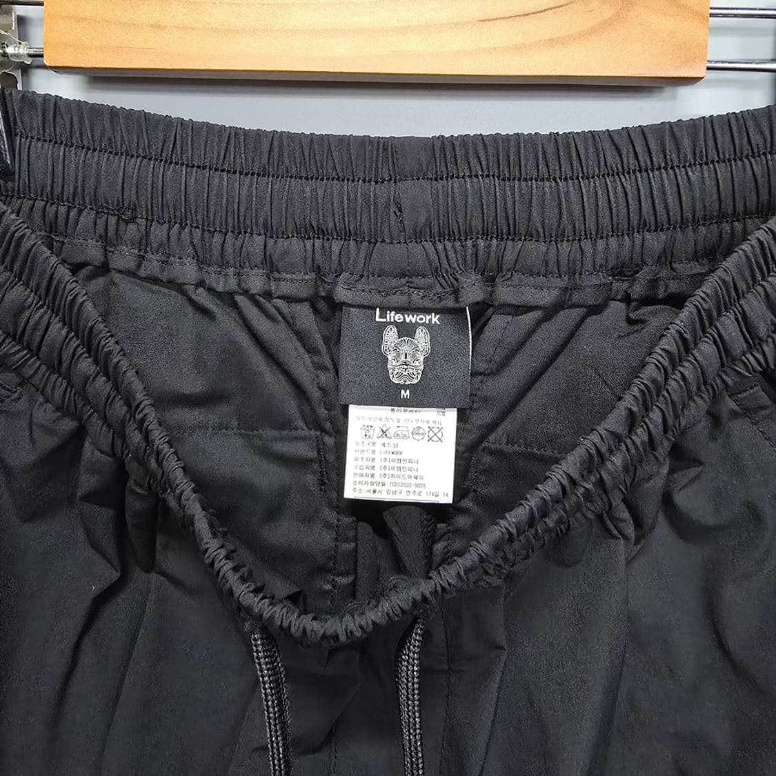라이프워크(LIFEWORK) 원턱 9부 크롭팬츠 블랙 M 상품이미지6