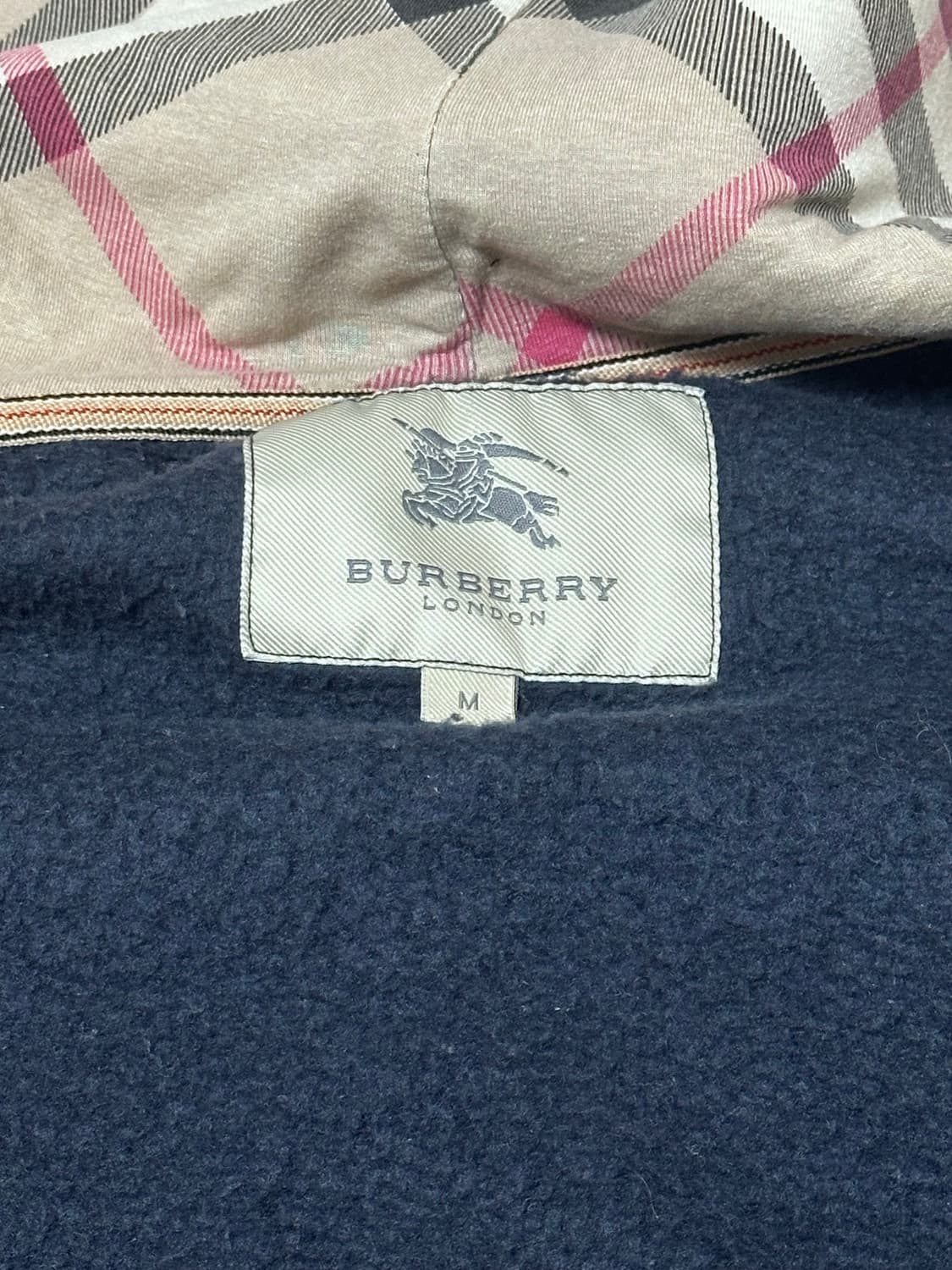 버버리 남색 후드집업 M사이즈 상품이미지5
