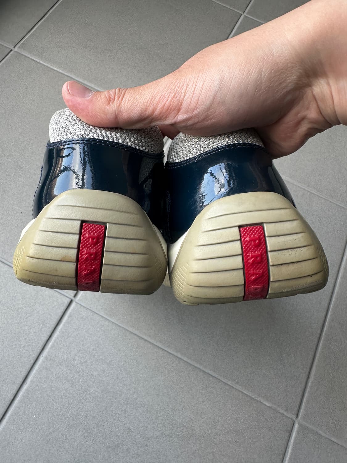 [280] 프라다 아메리카컵 og 네이비 유광 상품이미지4