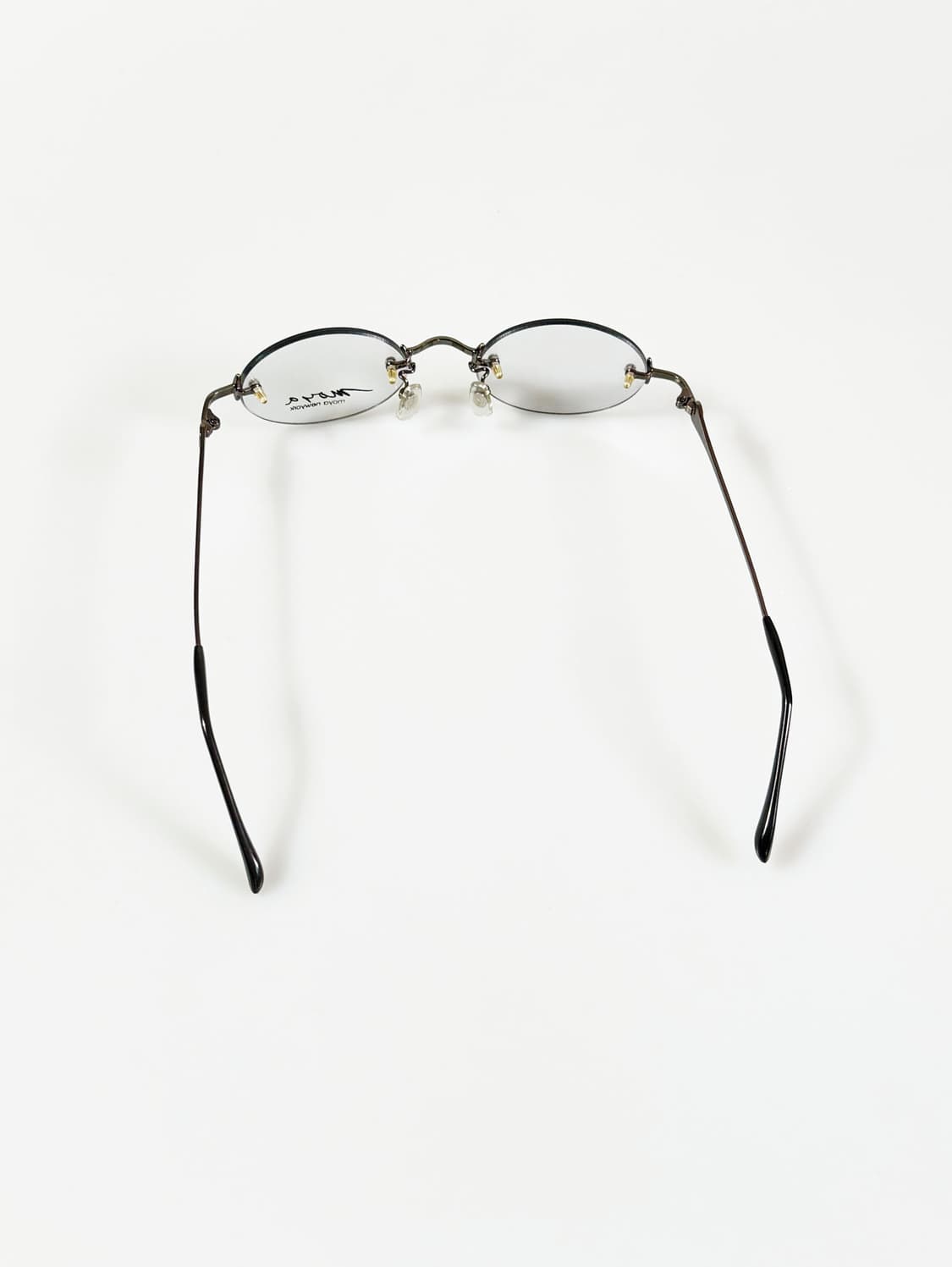 MOYA New York 오벌 무테 프레임 빈티지 안경 해 상품이미지5