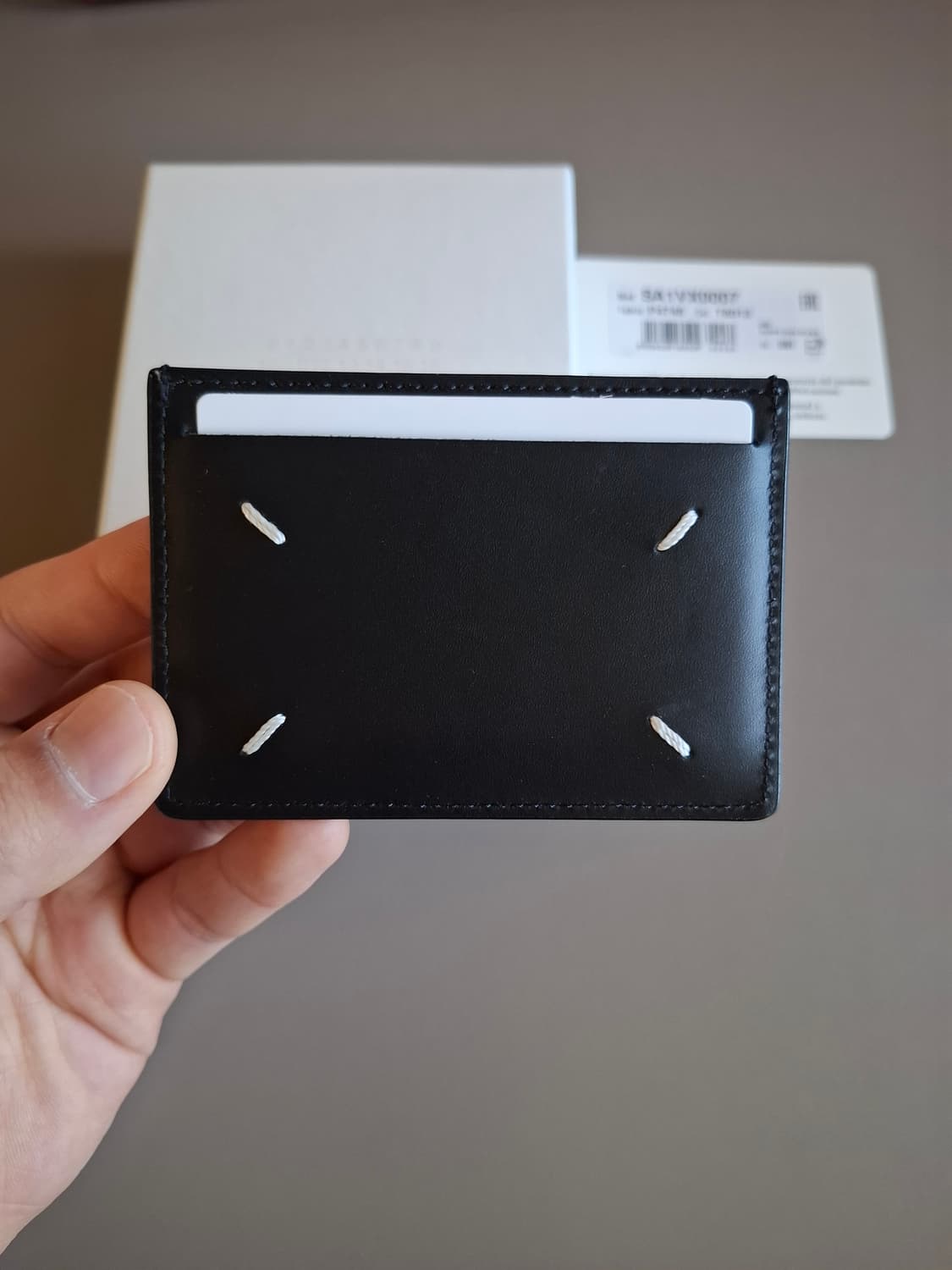 메종 마르지엘라 블랙 가죽 카드지갑 상품이미지2