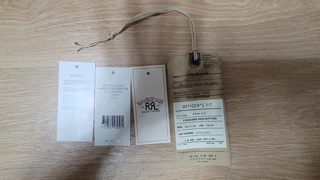 더블알엘(RRL) - 치노팬츠(뉴 밀리터리 카키) 30/30 사이즈 상품이미지10