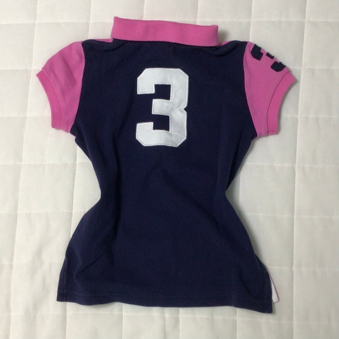 slim hot pink crop vintage polo pk shirt 상품이미지2