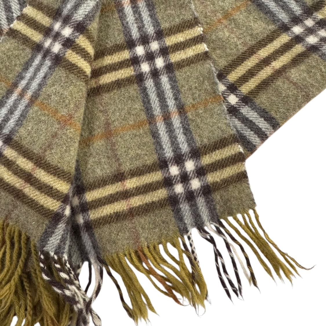 정품 버버리 노바체크 카키 머플러 상품이미지3