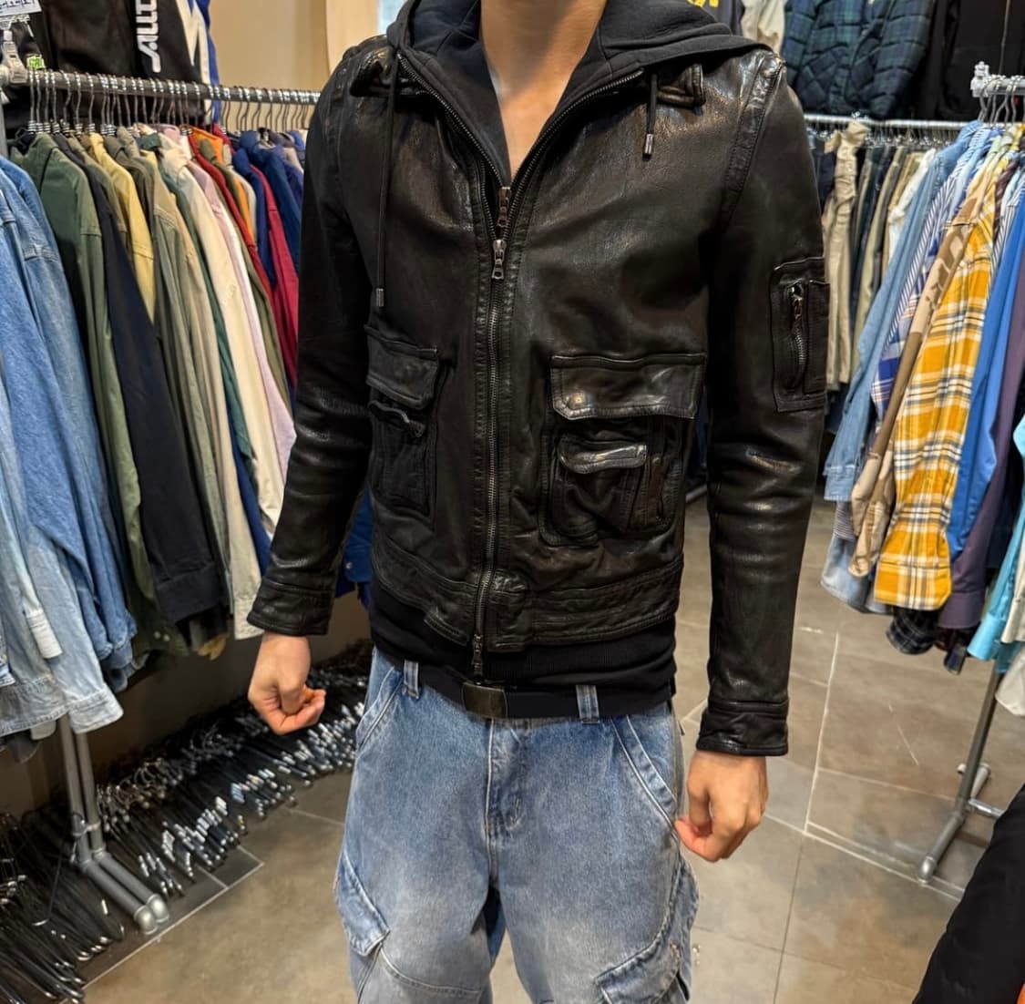 닐바렛 물소가죽 자켓 상품이미지1