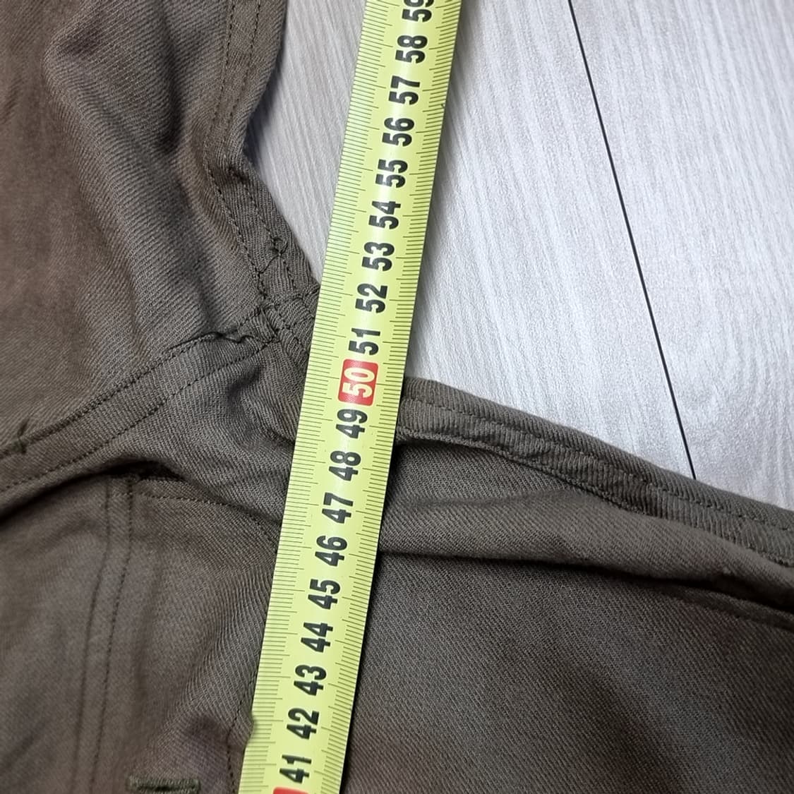 70년대 미군 카키색 포켓 긴팔 울셔츠(14) 상품이미지10