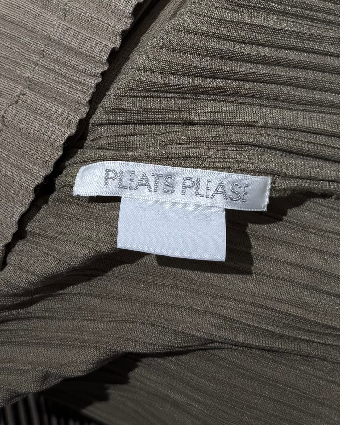 플리츠 플리즈 카키 폴딩 슬리브 펀칭 브이넥 자켓 상품이미지8