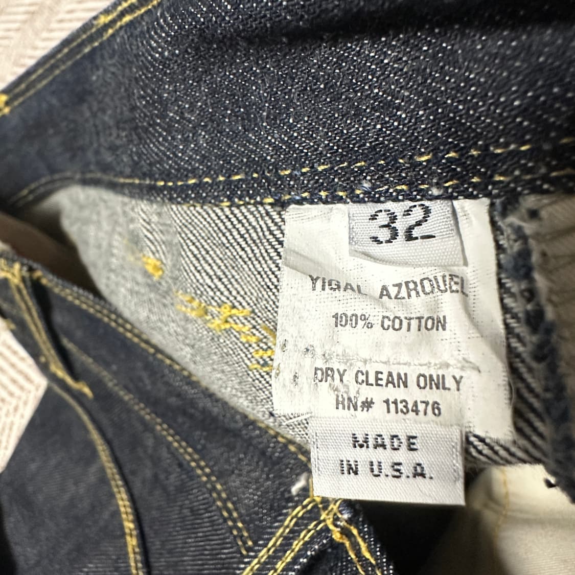 YIGAL AZROUEL usa made denim pants 상품이미지4
