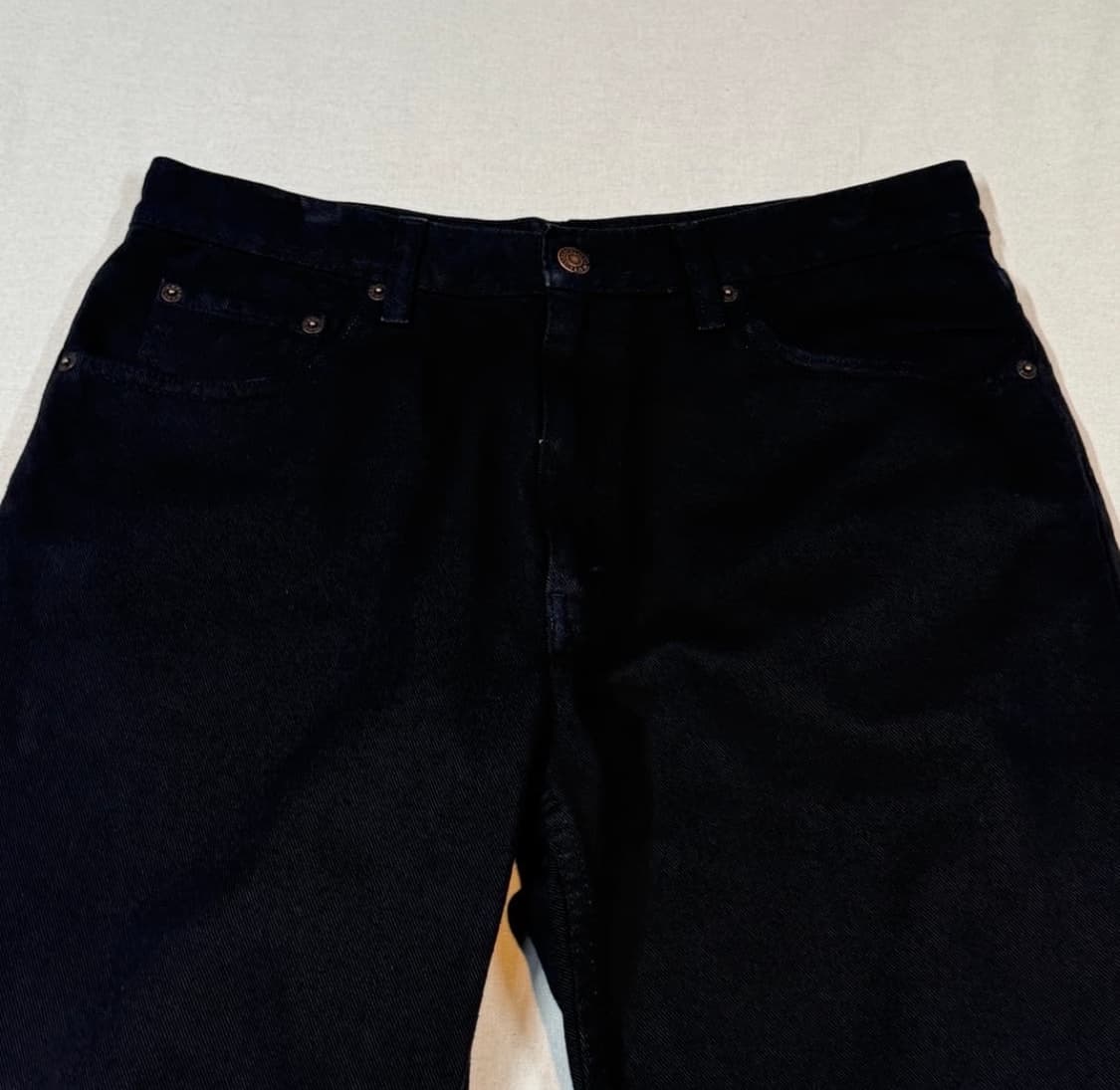 리바이스 스트레이트 블랙 데님 팬츠 상품이미지6