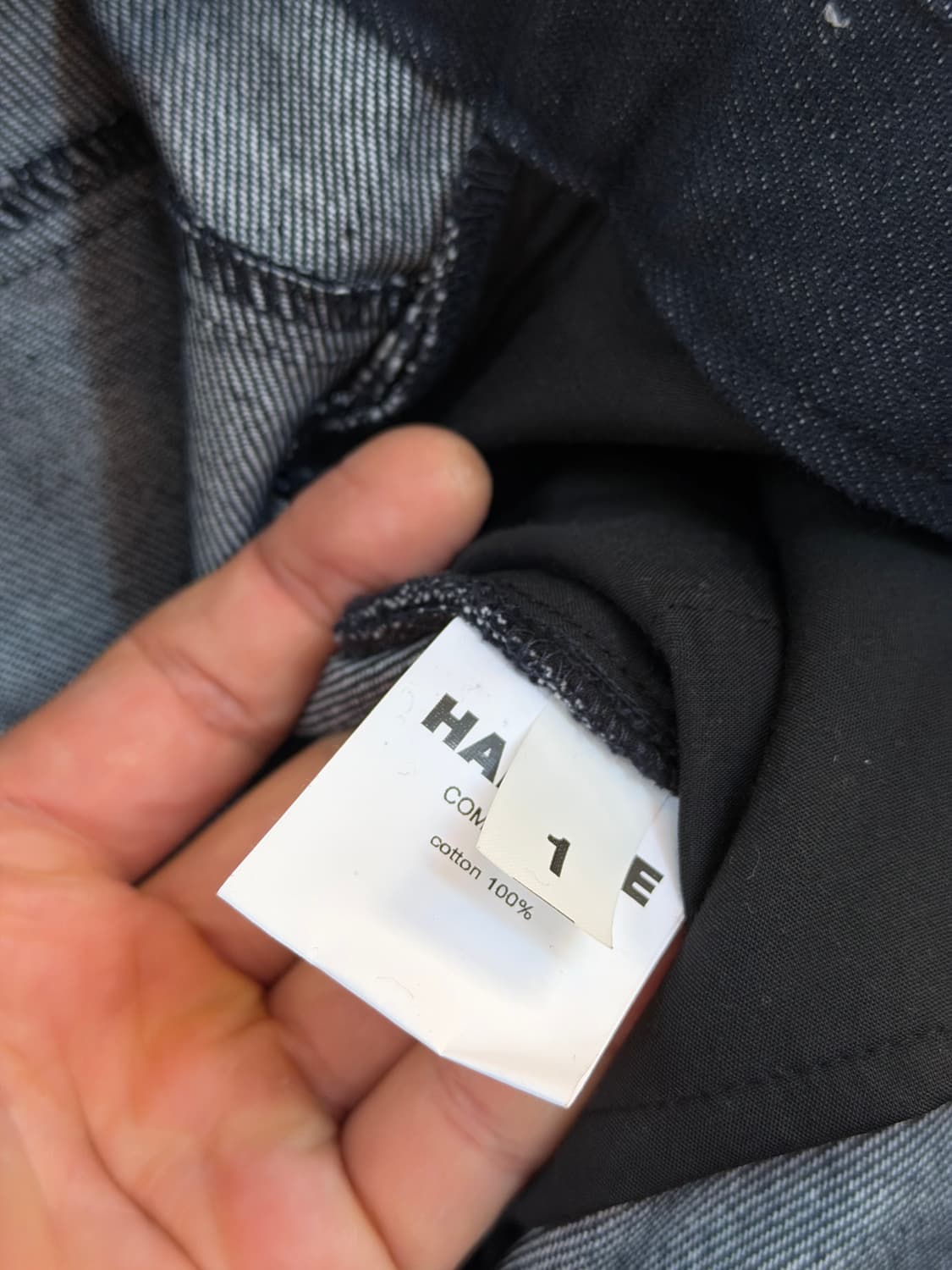 Haleine 알렌느 벨티드 카펜터 카고 데님 팬츠 네이비1 상품이미지6