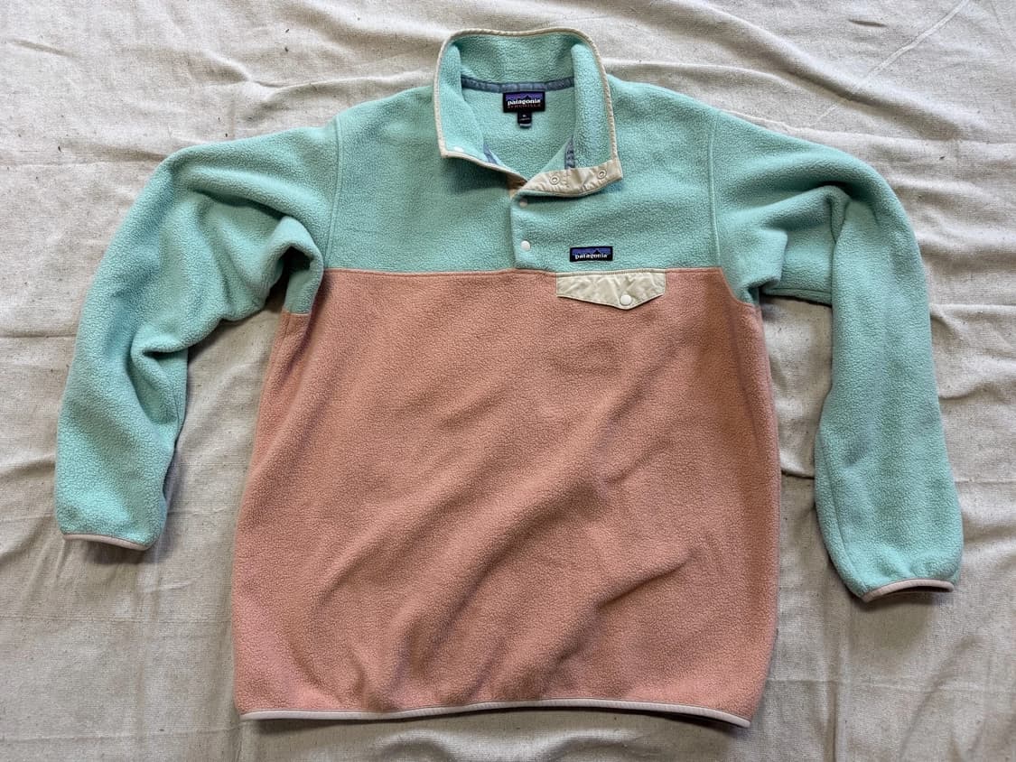10s 파타고니아 신칠라 스냅-T 민트/핑크 상품이미지1