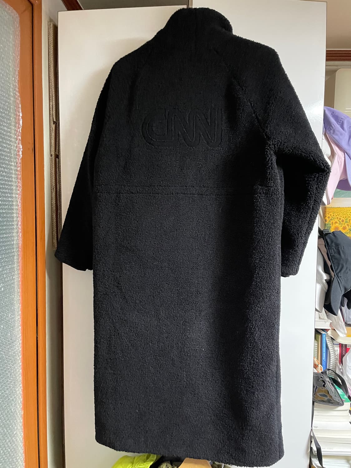 cnn 어패럴 플리스 롱 집업 상품이미지2