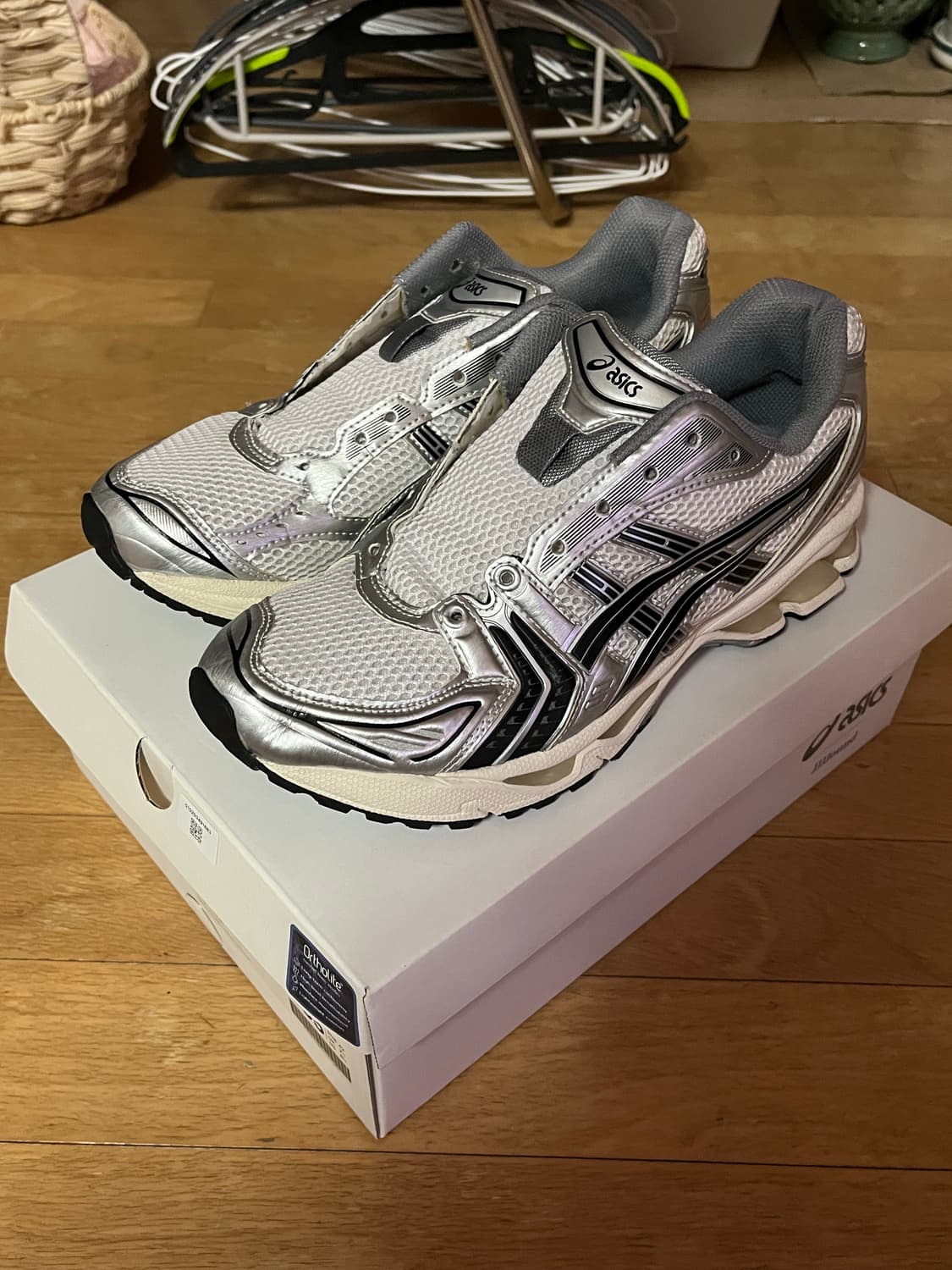 아식스 X 자운드 젤카야노 14 실버 블랙 asics jjjjound 상품이미지4