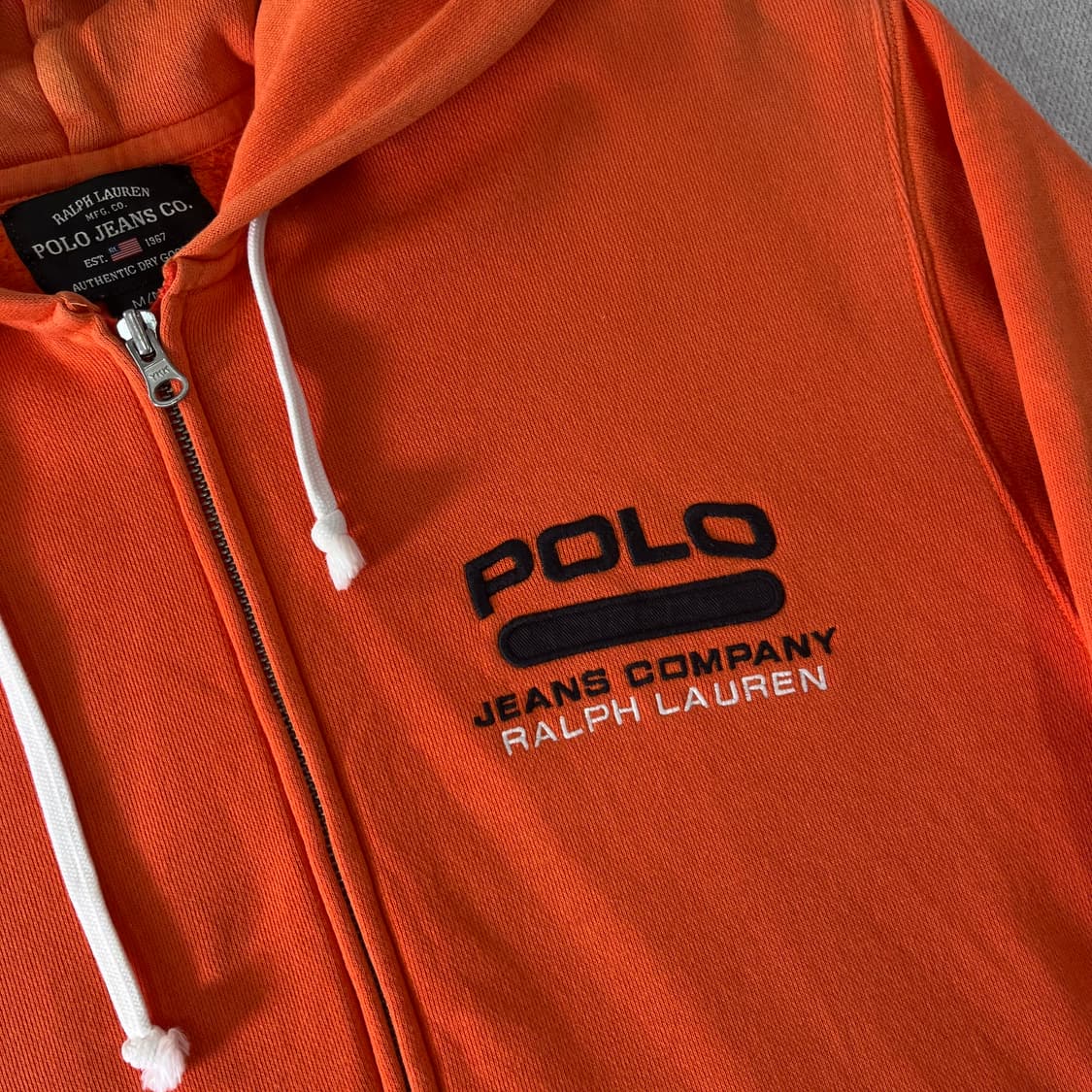100 폴로랄프로렌 진스 오렌지 후드집업 상품이미지2