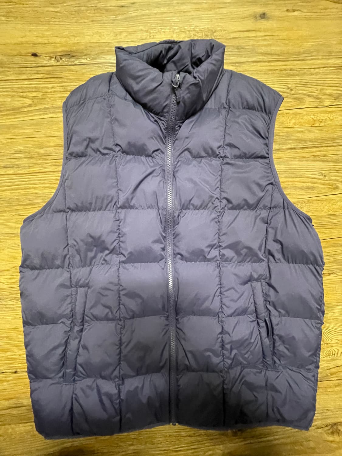 유니클로 PUFFTECH베스트 퍼플 L 상품이미지2