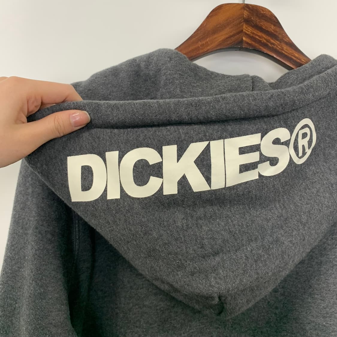 디키즈 y2k 와투케 차콜 후드집업 상품이미지5