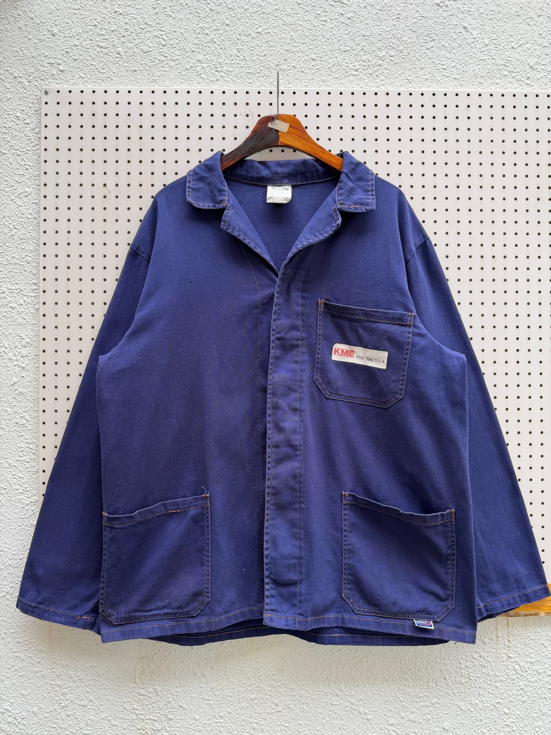1990s FADED NAVY ITALIAN WORK 유로피안워크자켓 상품이미지1