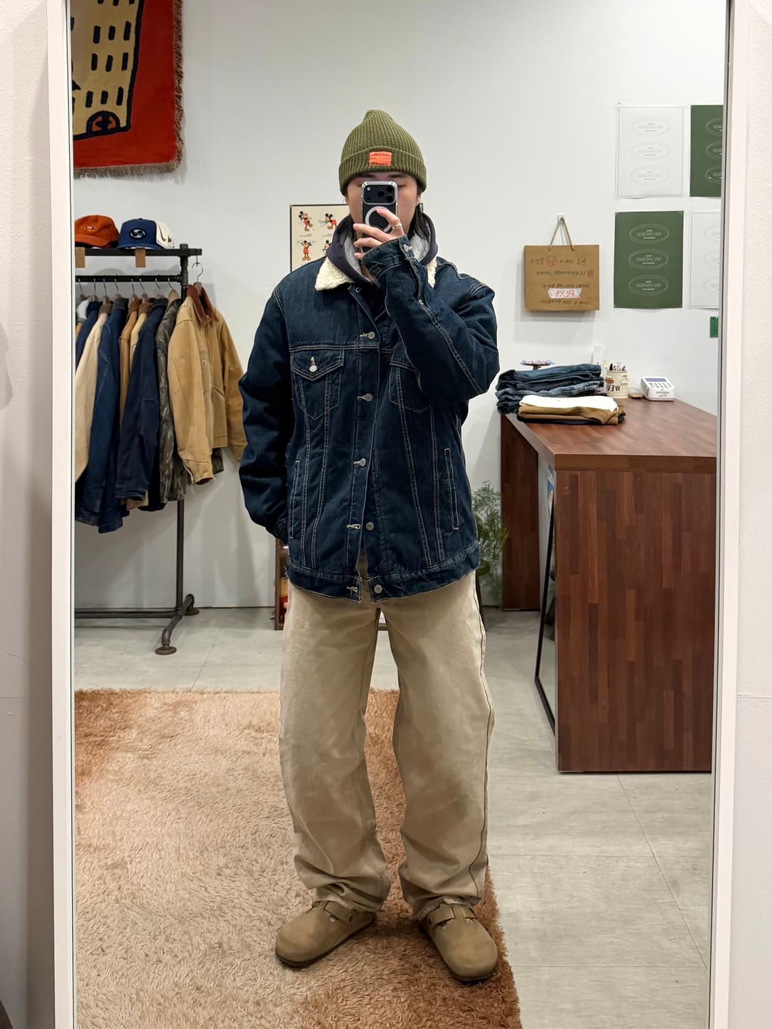 Levis 리바이스 쉐르파 데님 트러커 자켓 상품이미지2