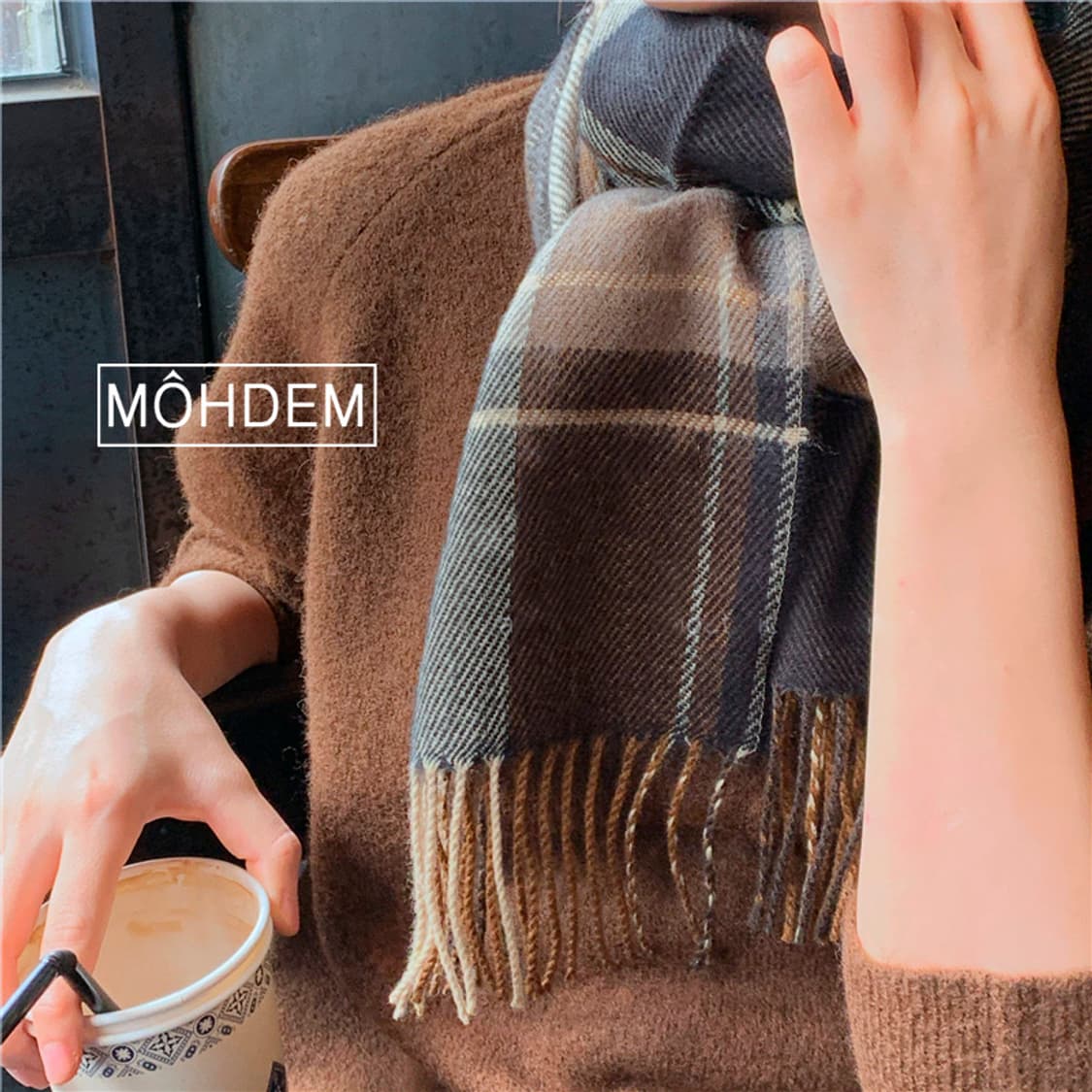 [Uinsex] 겨울 체크 머플러 2컬러 상품이미지6