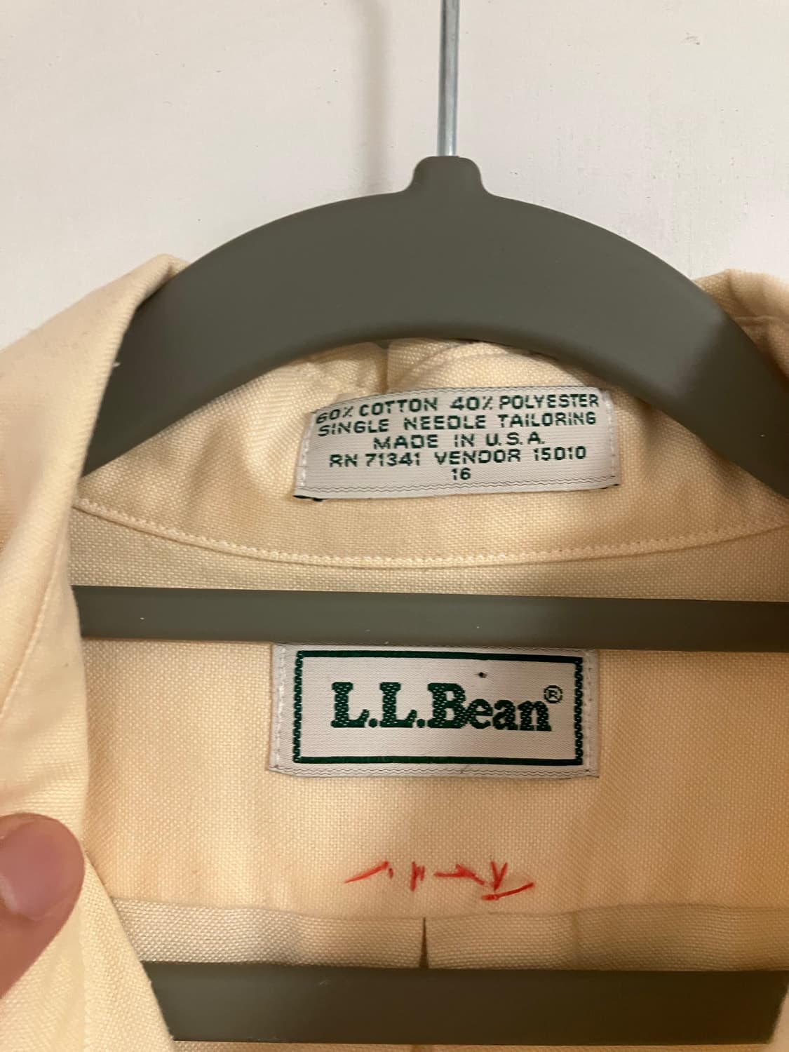 90‘sLL Bean 반팔셔츠 made in USA 상품이미지2