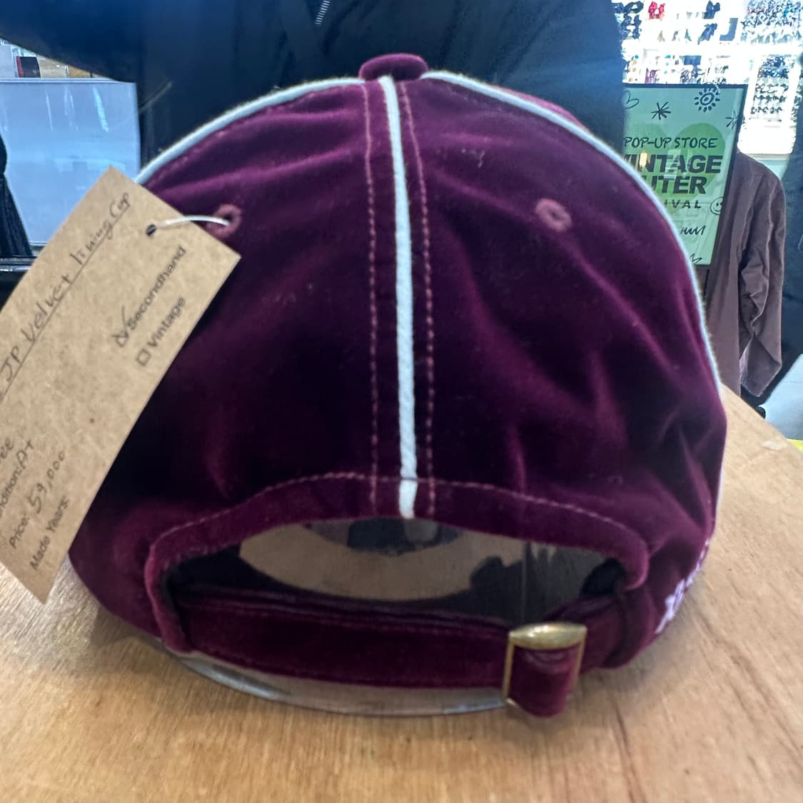 엑스라지 재팬 버건디 벨벳 캡 상품이미지5