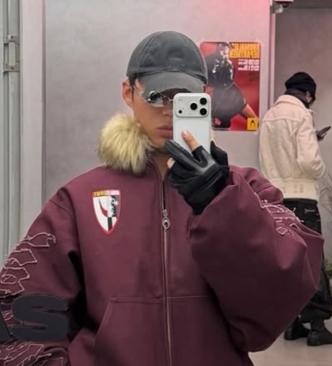 슈프림 x 넘버 나인 25FW 램스킨  퍽유  글러브 블랙 상품이미지1