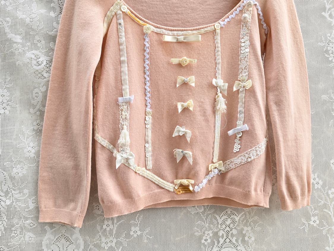 모스키노 비즈 장식 니트 블라우스 (made in italy) 상품이미지3