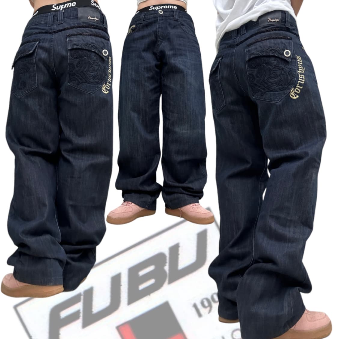 푸부 생지 데님 팬츠 상품이미지2