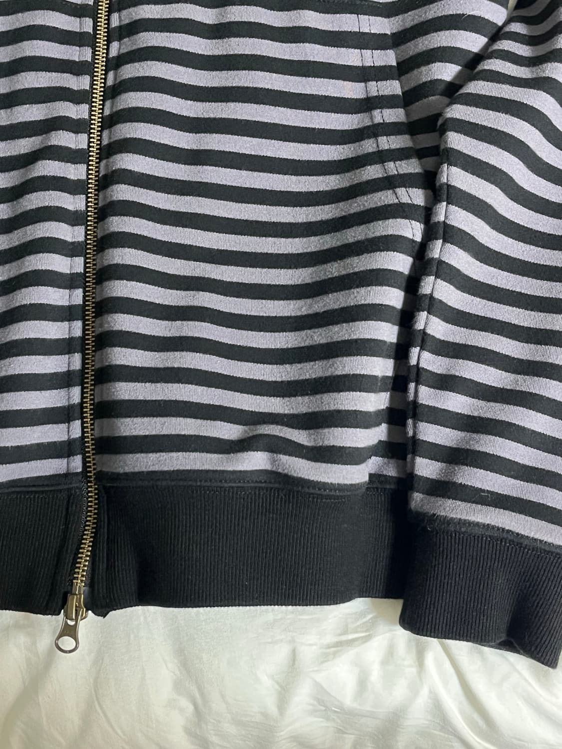 더콜디스트모먼트 스트라이프 후드집업 M 상품이미지4