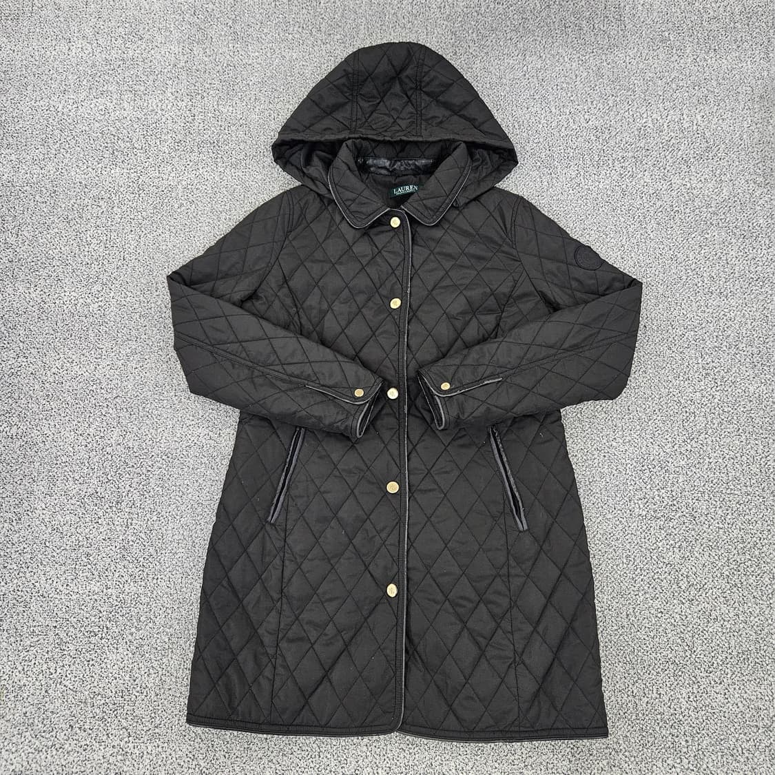 [M] 로렌 랄프로렌 퀄팅 후드 롱코트 자켓 1110J1 상품이미지1
