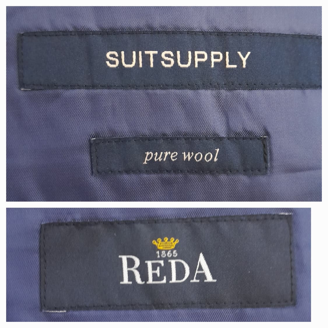 수트서플라이 네이비 REDA 울블레이져 46/97 상품이미지8