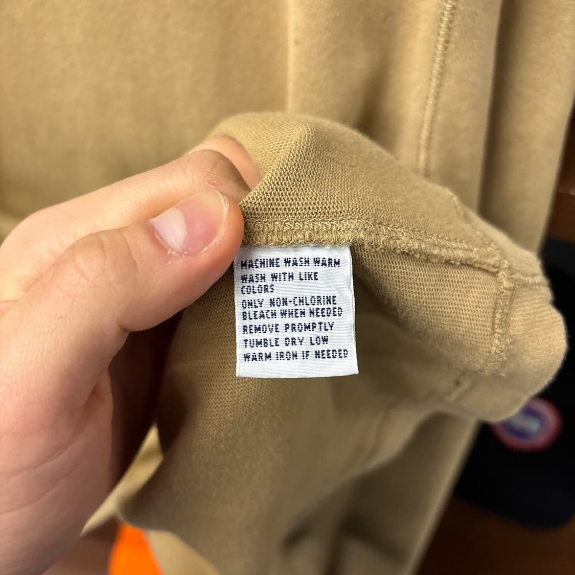 90s 폴로 랄프로렌 테리코튼 하프집업 니트 스웨터 베이지 N986 상품이미지8