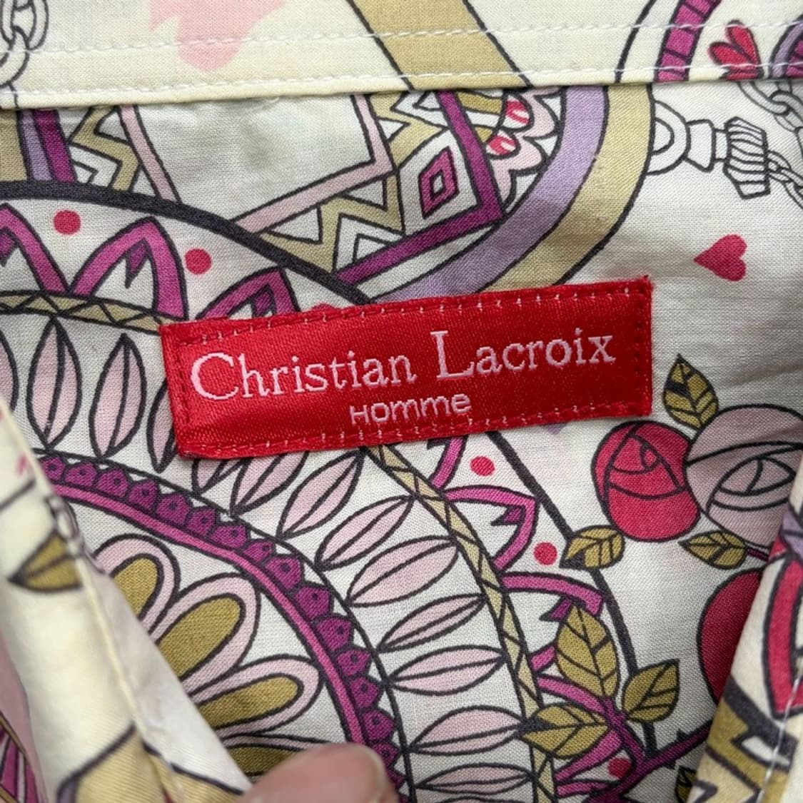 크리스찬라크로와 트럼프패턴 셔츠 v2525 상품이미지5