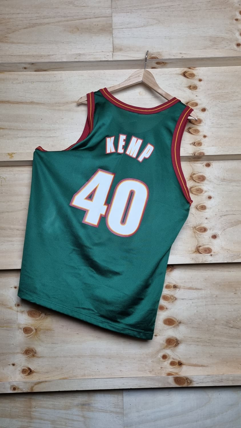 NBA 90s 챔피온 숀 켐프 시애틀 슈퍼소닉스 어센틱 저지 44 상품이미지5