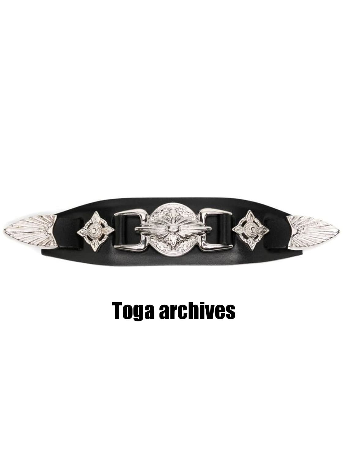 [OS] 토가 아카이브 메탈릭 레더 헤어클립  상품이미지1