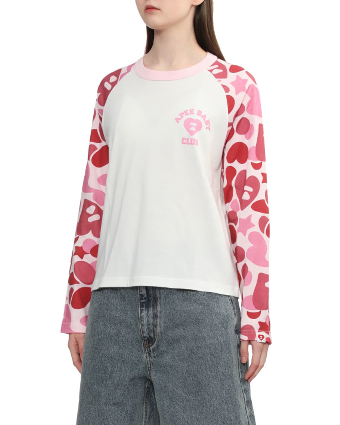 (오더) 베이프 APEE 카모 래글런 티셔츠 상품이미지3